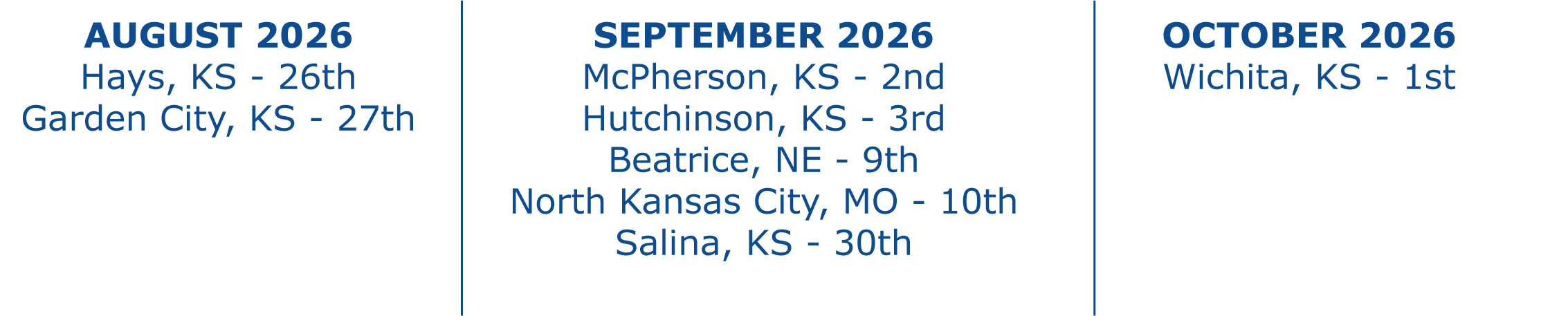 Branch Open House North Dates